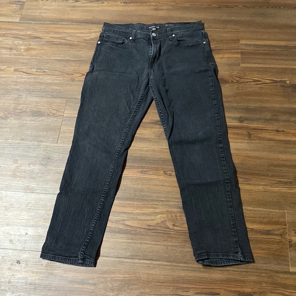 Michael Kors Grant Classic Fit Black Jeans SIZE 32x30 Straight Leg Denim